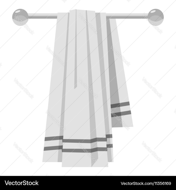 Полотенце на прозрачном фоне