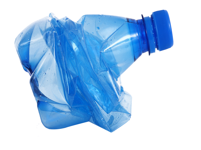 Прозрачная пластиковая бутылка