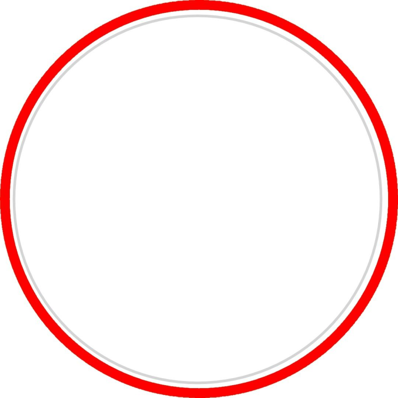 Круг с красным контуром