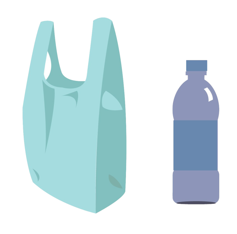 Пакет с пластиковыми бутылками