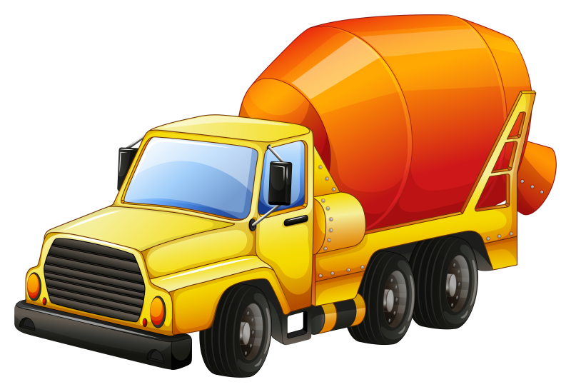 Бетоновоз вектор