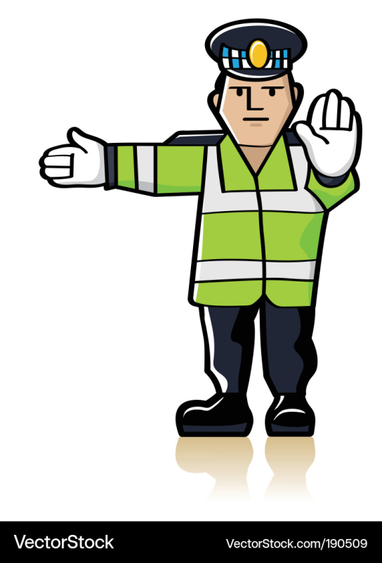 Инспектор ГИБДД рисунок