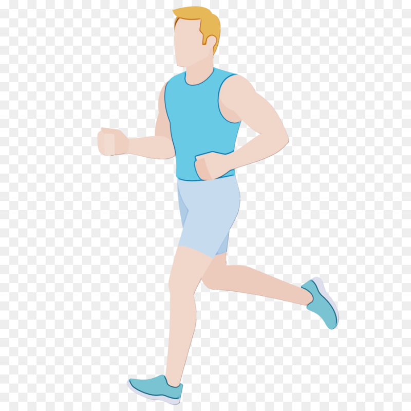 Спортсмен бежит