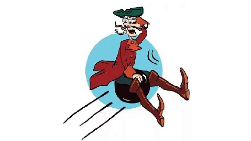 Барон Мюнхгаузен из мультика на ядре