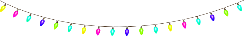 Гирлянда на белом фоне