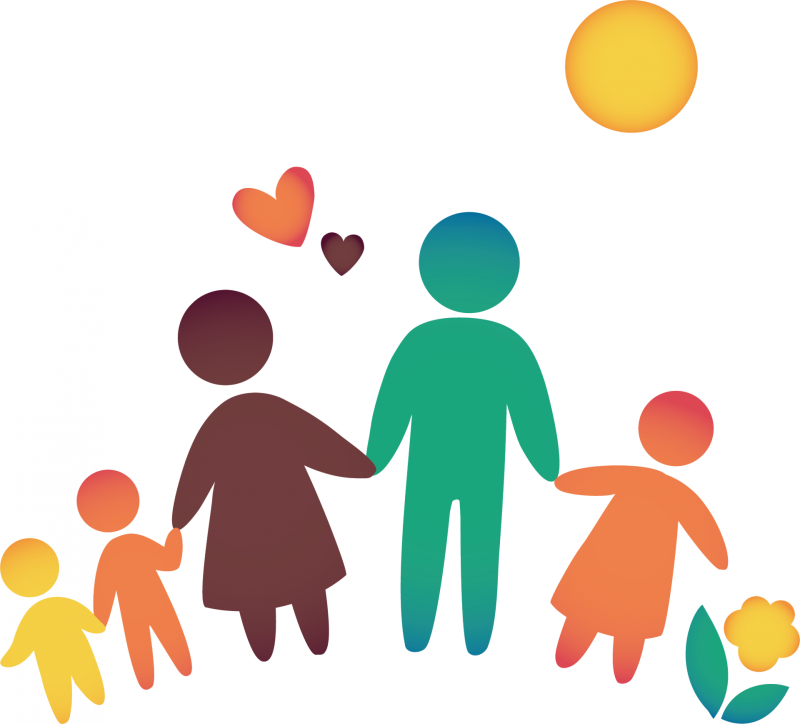 Родители и дети без фона