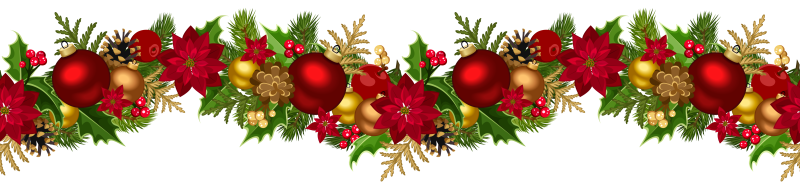 Елочная гирлянда на прозрачном фоне