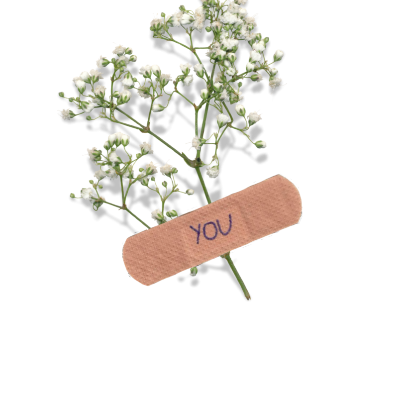 Пластырь с цветочками