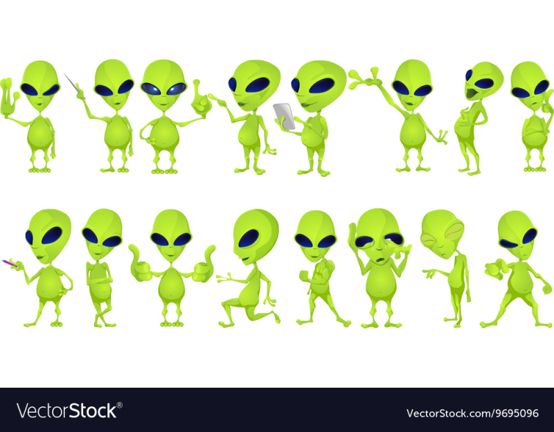 Пришелец зеленый человечек