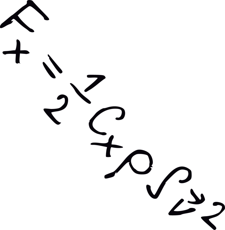 Математические формулы на белом фоне