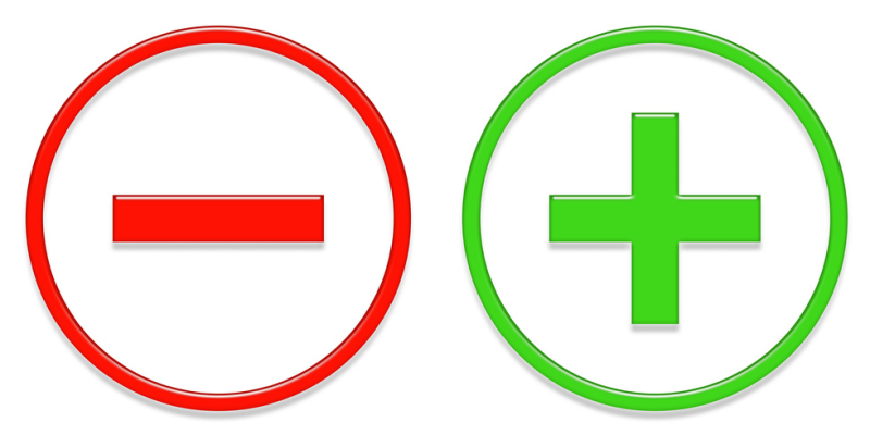 Плюсы и минусы картинка