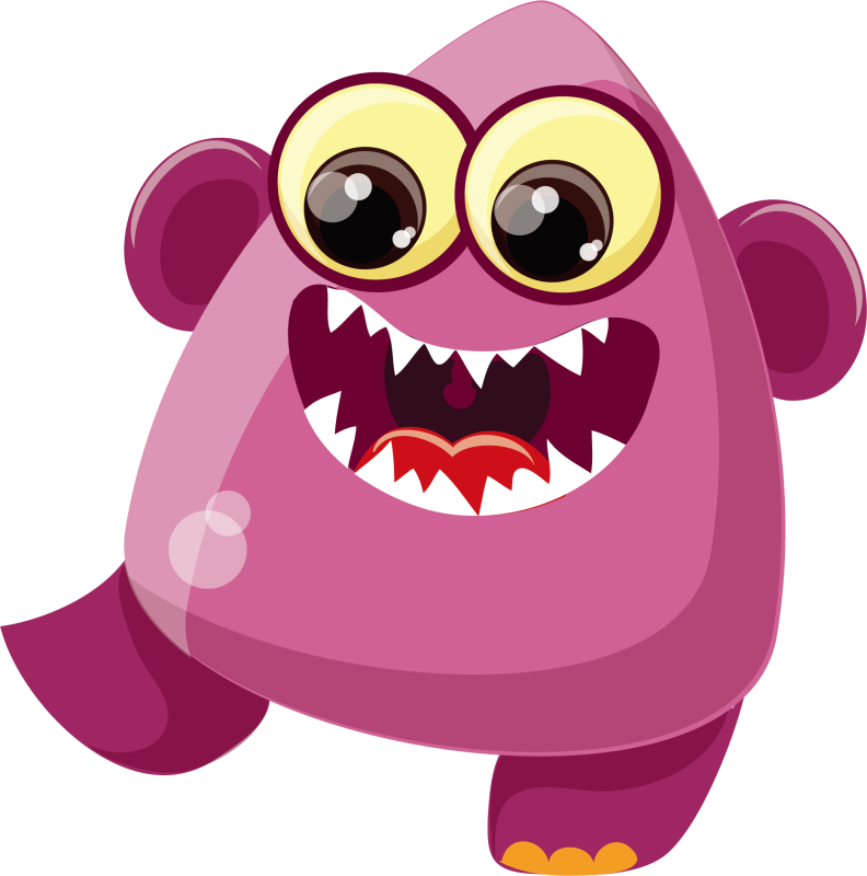 Мультяшный монстрик