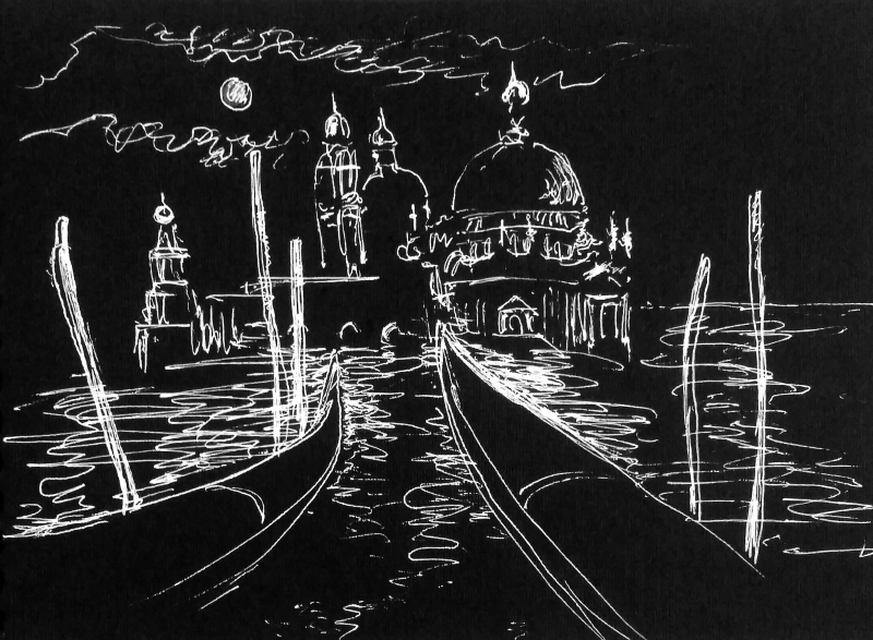 Мстислав Добужинский граттаж