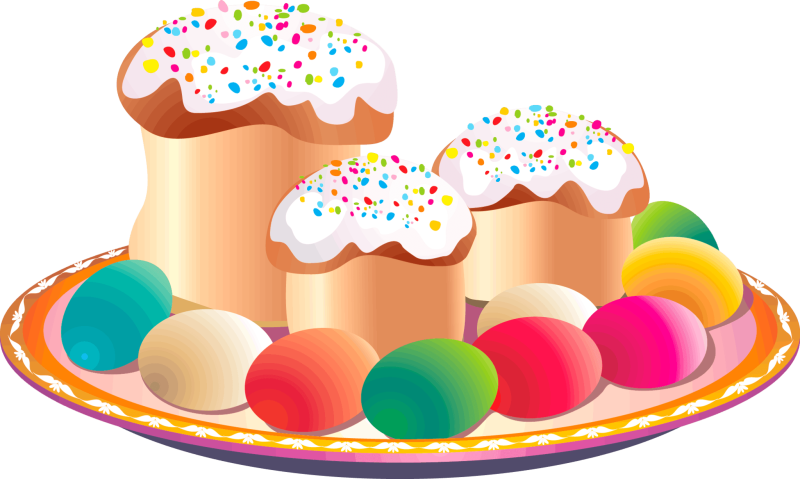 Пасхальный кулич мультяшный