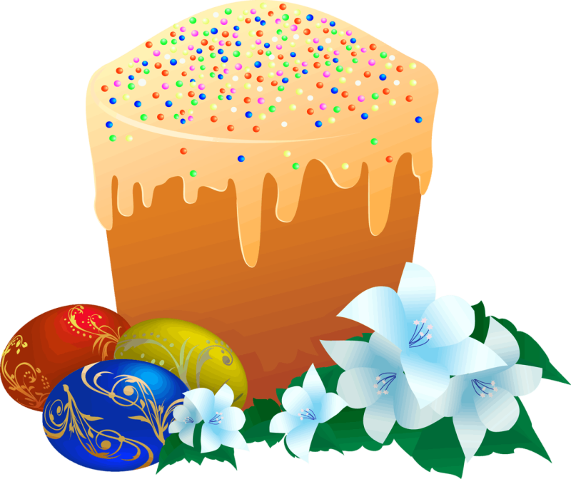 Пасхальный кулич без фона