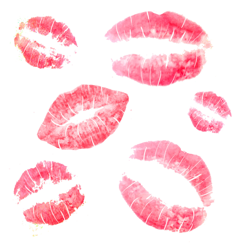 Отпечаток губной помады