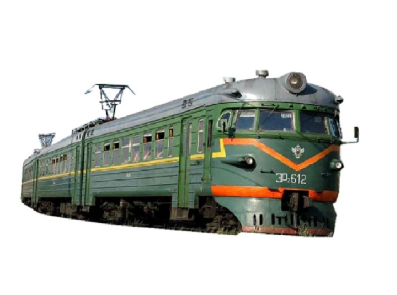 Поезд на прозрачном фоне