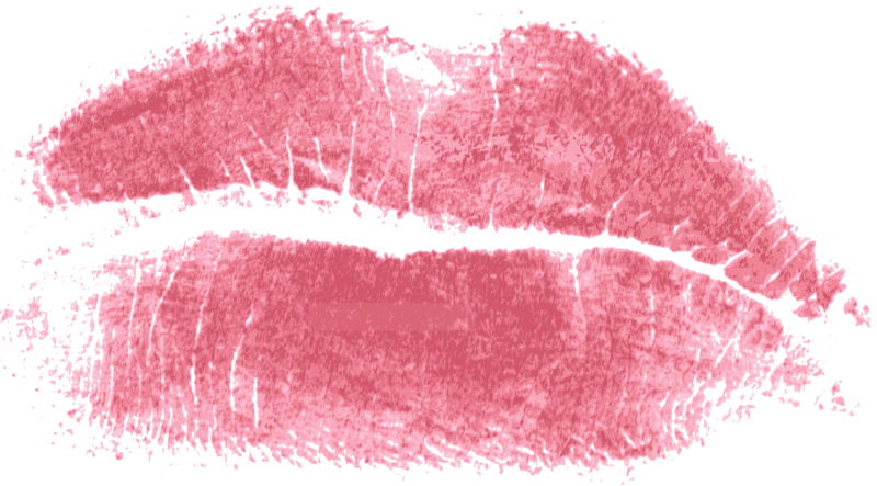 След от помады