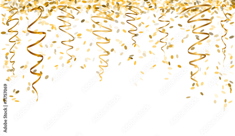 Золотистое конфетти