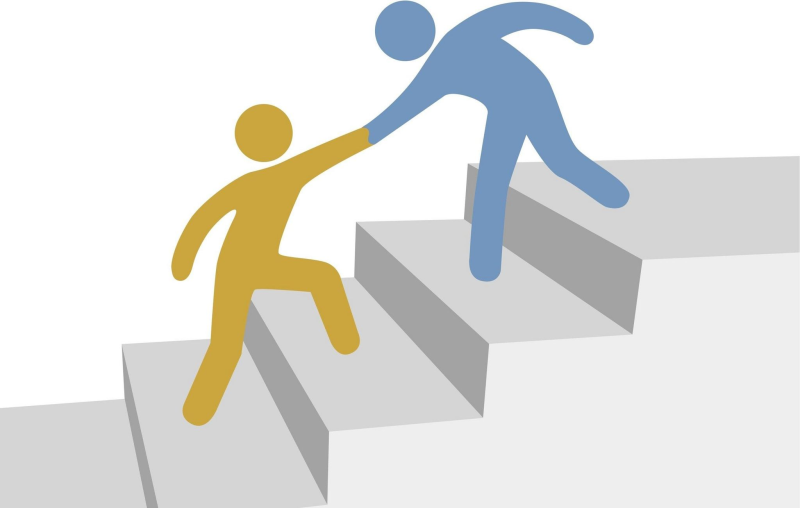 Человечек на лестнице