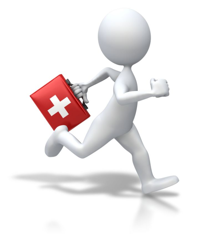 Человечек на белом фоне