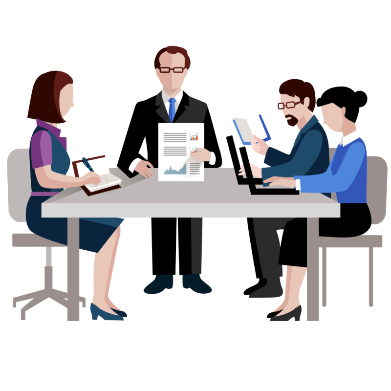 Совещание без фона