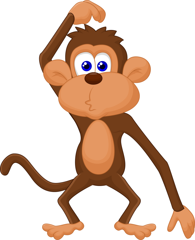 Мартышка мультяшная