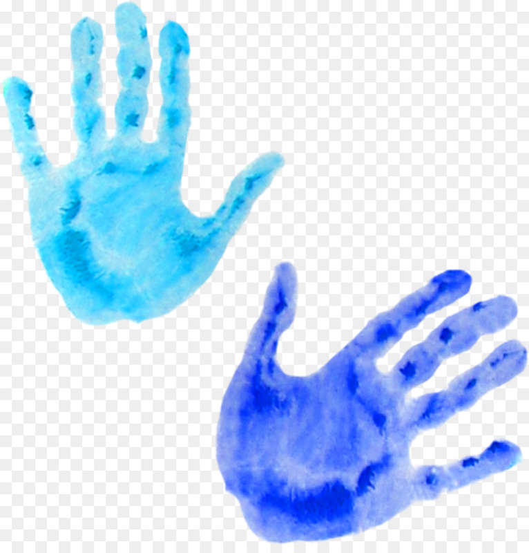 Цветные Отпечатки ладоней