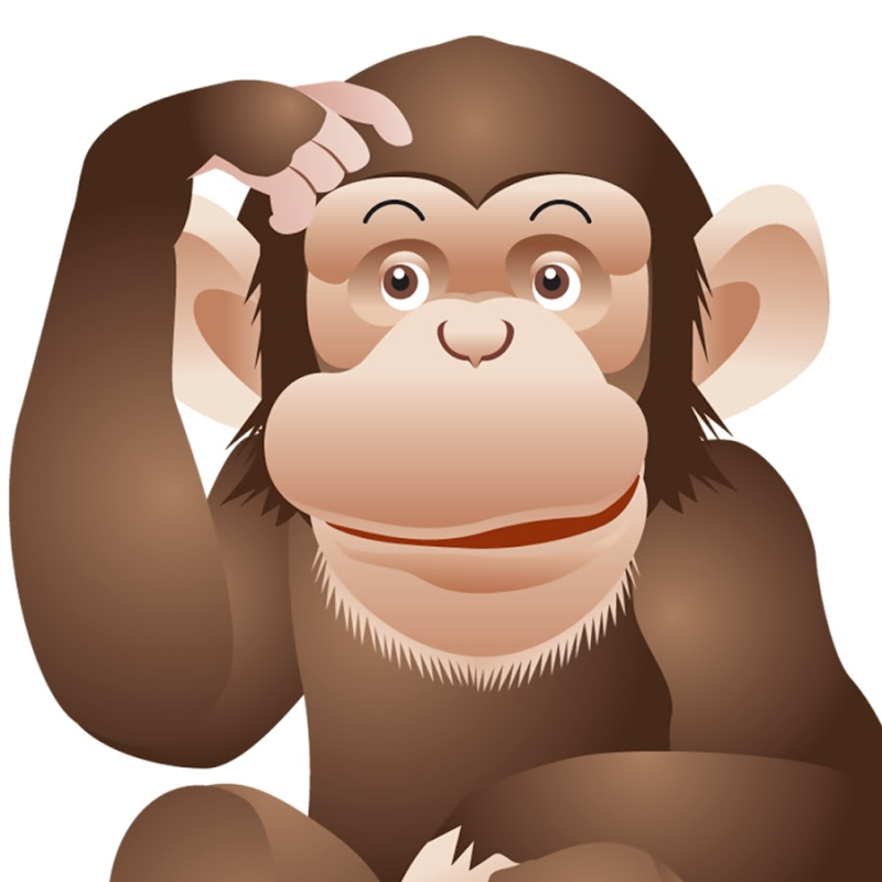 Обезьяна мультяшная