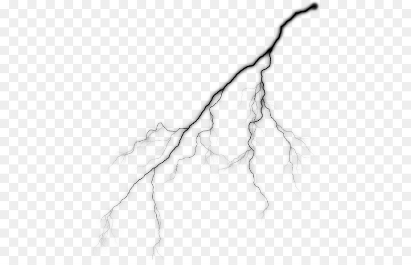 Белая молния без фона