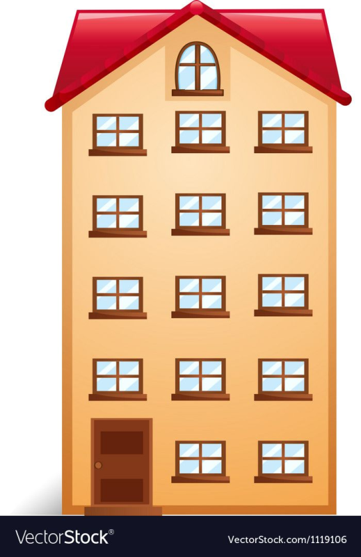 Многоэтажные домики на окна