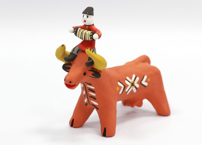 Каргопольская глиняная лошадка