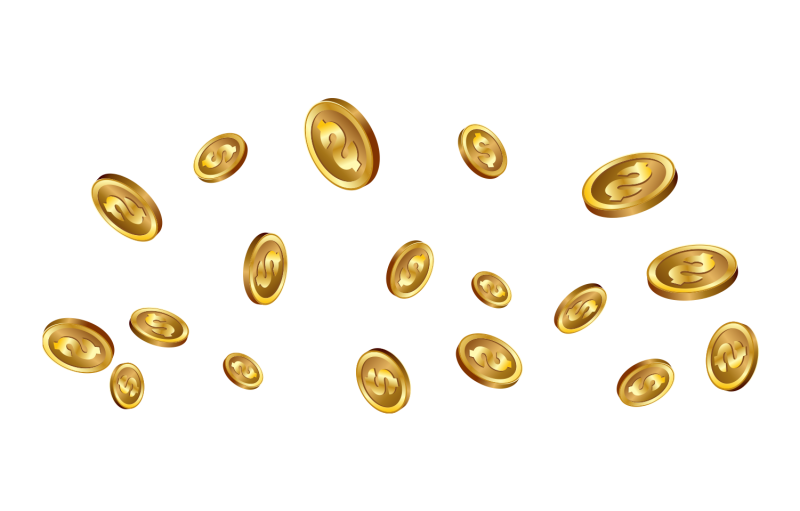 Монеты сыпятся