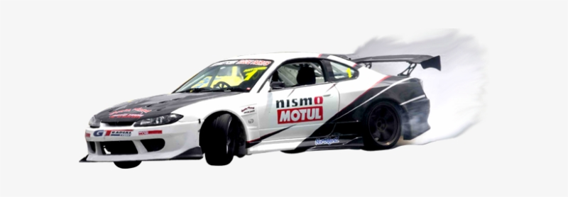 Дрифт машина на белом фоне