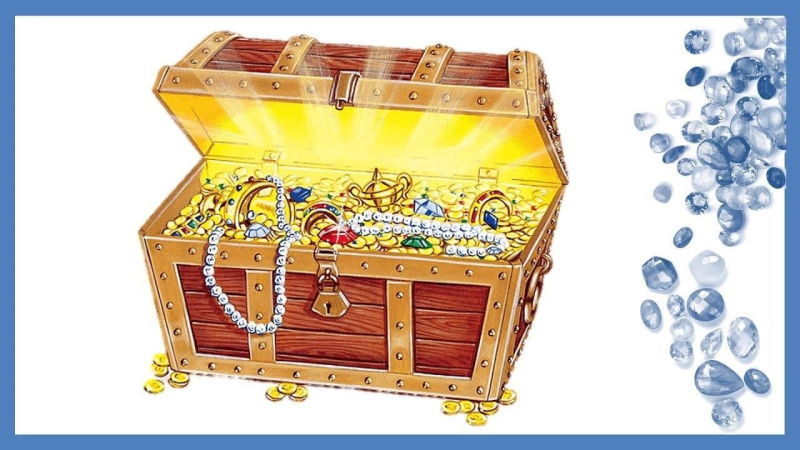 Пиратский сундук с золотом