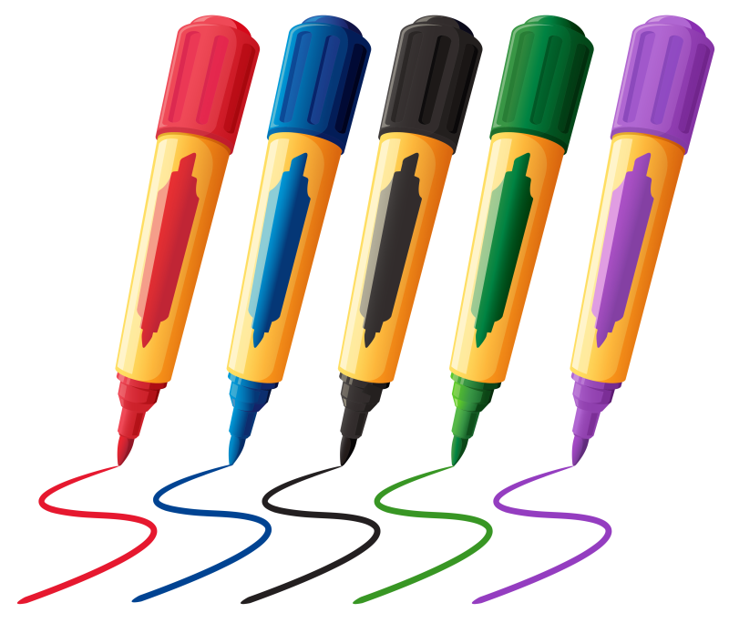 Цветные фломастеры