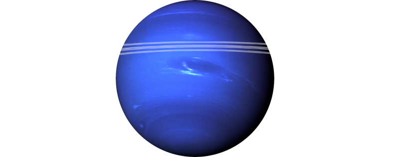 Нептун Планета на белом фоне