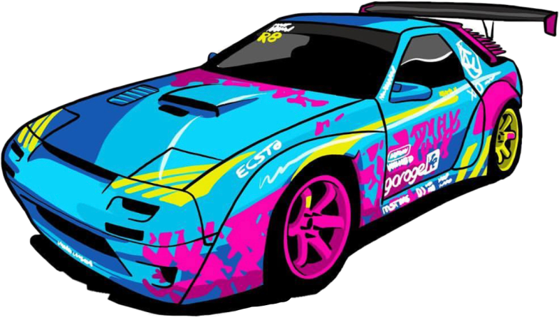 Стикеры на дрифт машины