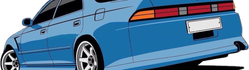 Тойота Марк 2 арт сбоку