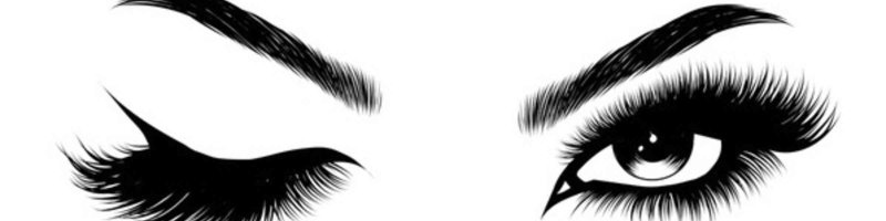 Брови и ресницы вектор