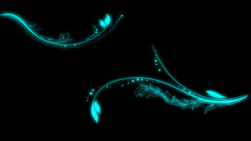 Синие узоры на черном фоне