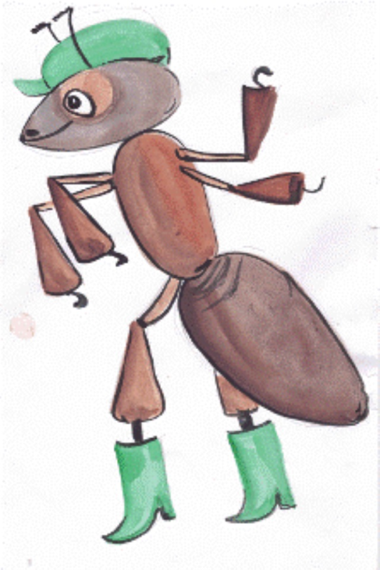 Муравей вопросик и мудрая Черепаза