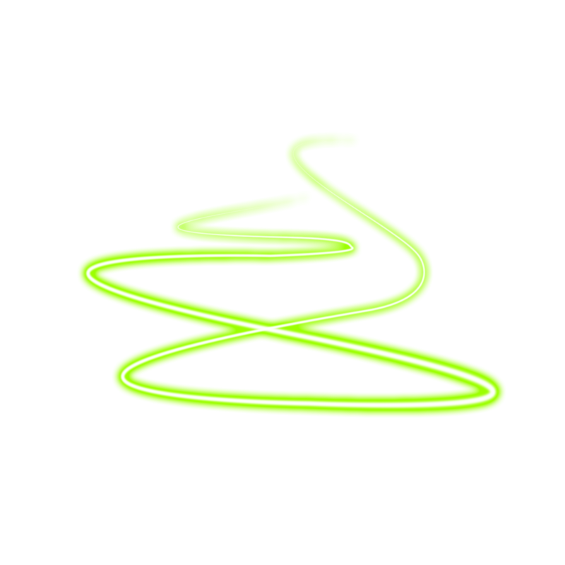 Неоновая линия без фона