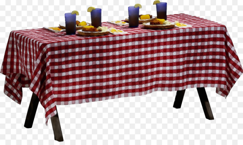 Столик со скатертью