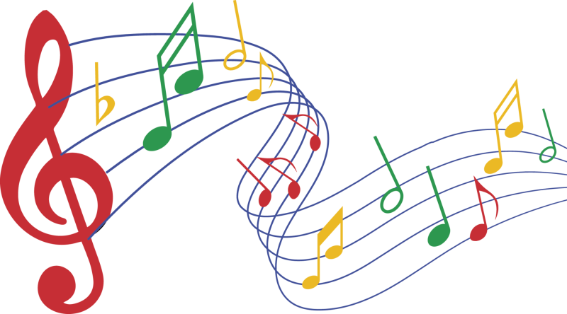 Нотки на прозрачном фоне