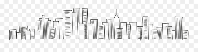 Силуэты домов города