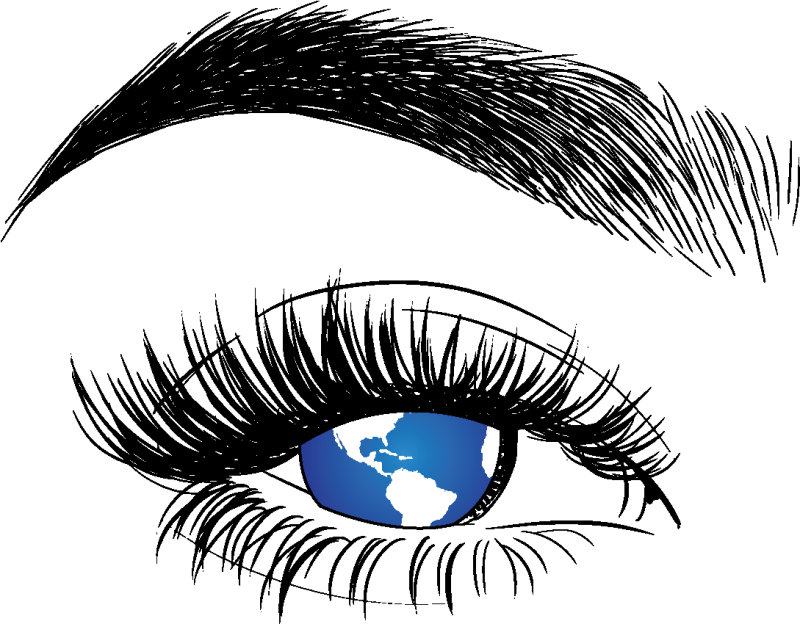 Ресницы нарисованные