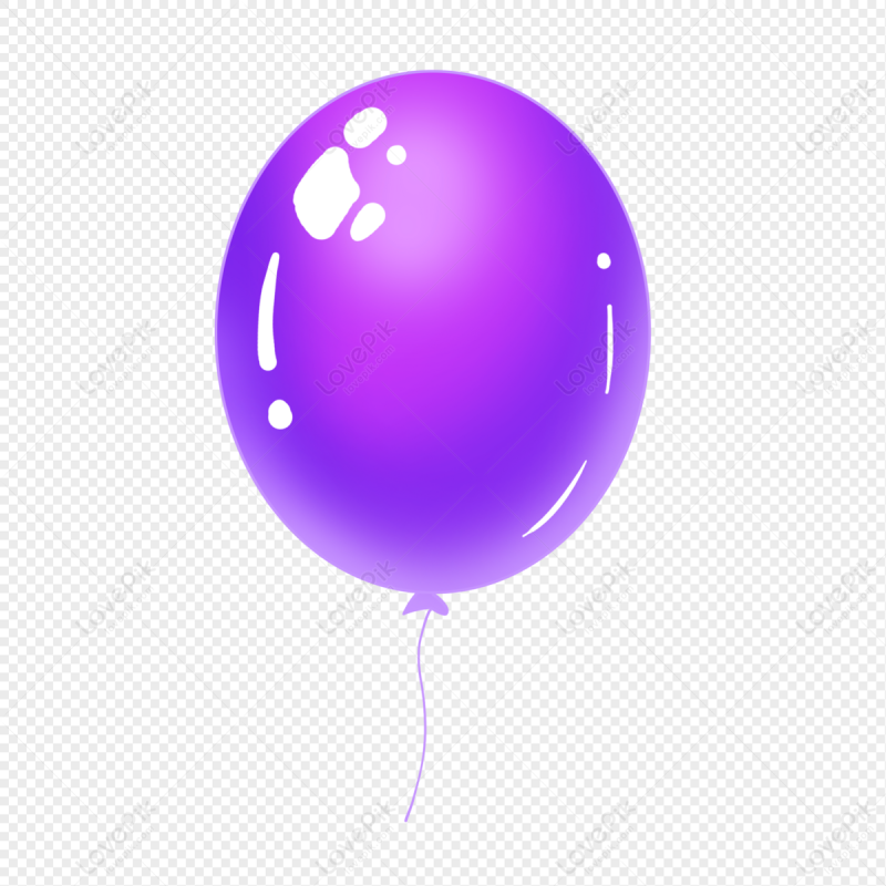 Сиреневые шары на прозрачном фоне