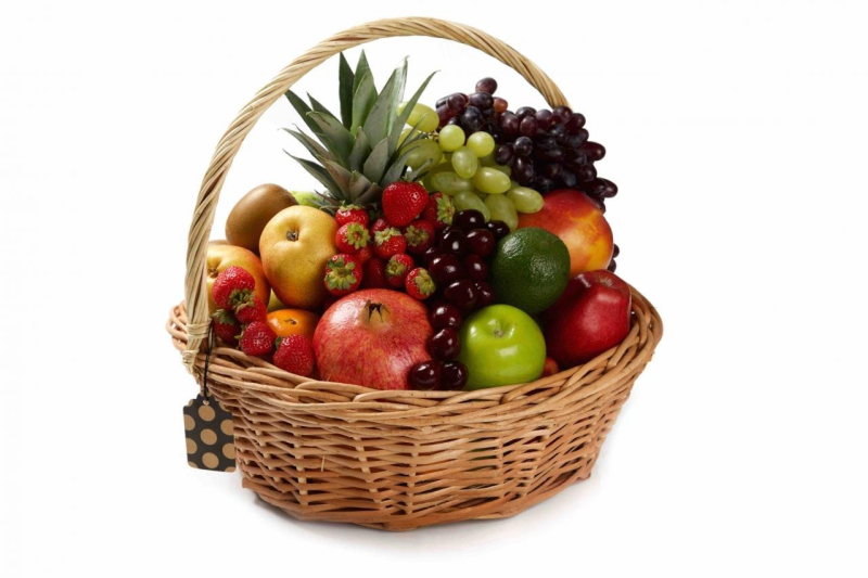 Корзина с фруктами для детей